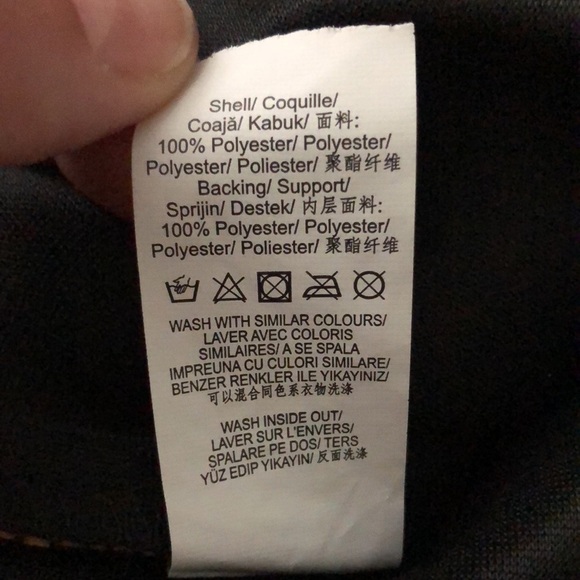 MISSGUIDED Faux Seude Scuba Asymmetrical Skirt Stretchy Size 4 Grunge Stretchy - Picture 13 of 13